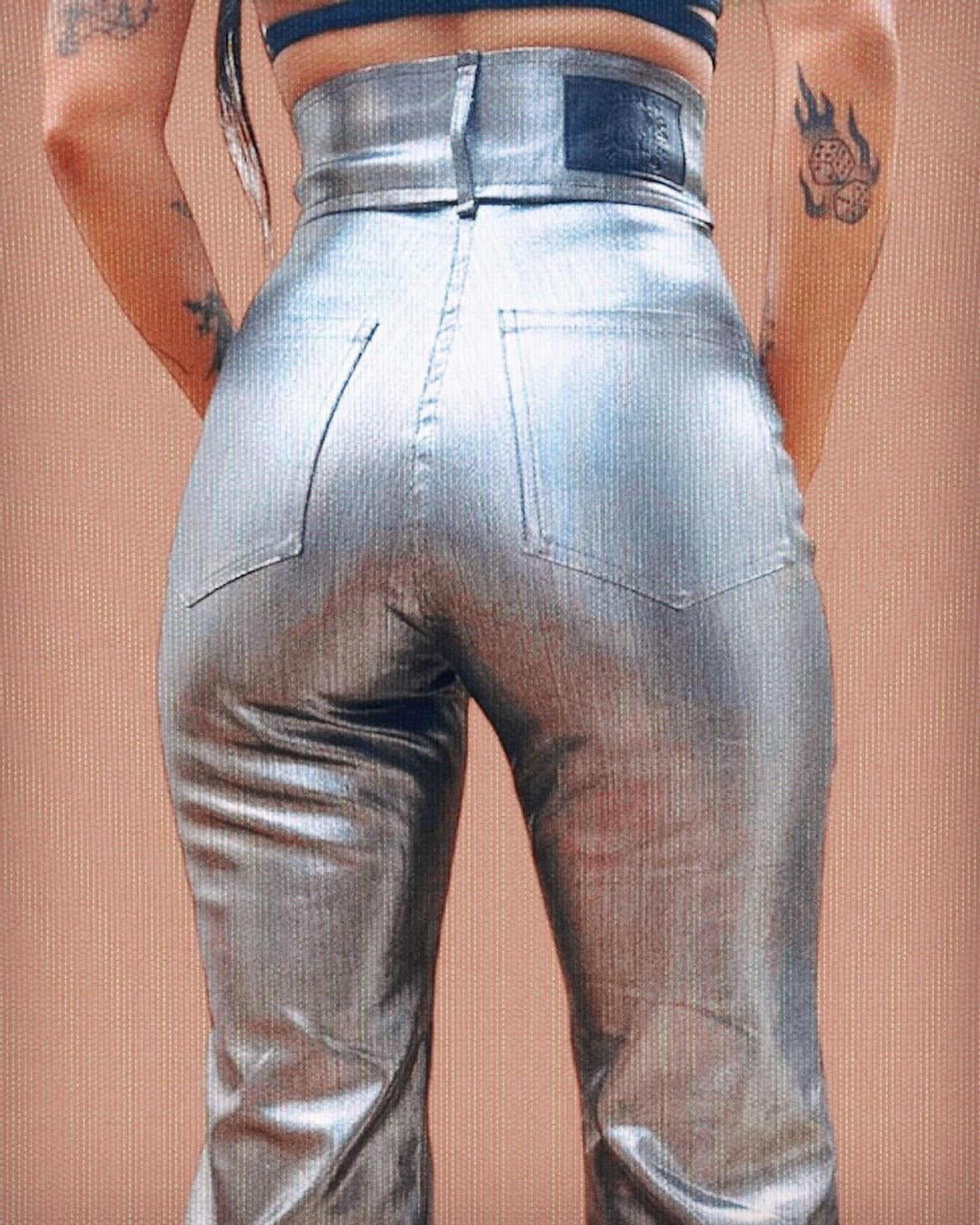 Dolly Bells Silver XL+ star hot-pants 2X (Sample sale)