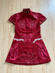 Breaking chains mini dress / Red XS