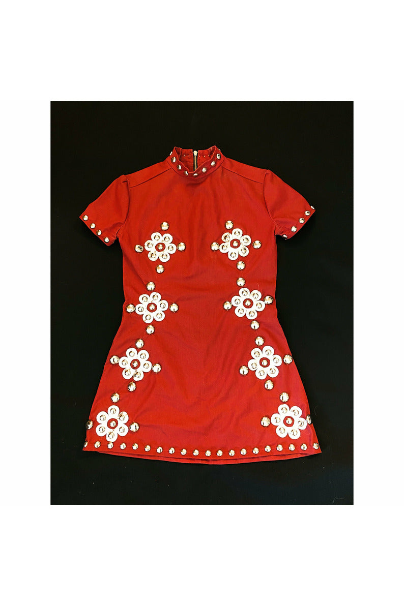 Daisy Micro mini dress- Red